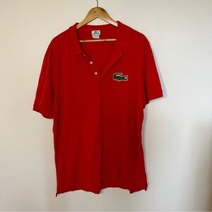 Lacoste Red Men’s Polo Size 3X